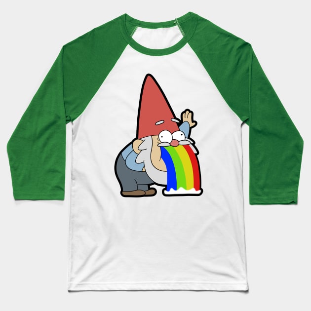 Gnome Puke Baseball T-Shirt by timbo